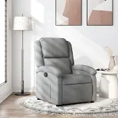 vidaXL Cloris Designermöbel Relaxsessel Hellgrau Stoff 2024 Neu