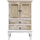 vidaXL Schubladenkommode Weiß 50x30x80 cm Holz