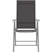 vidaXL Hochwertigen Möbel Gartenstühle - Schwarz Gartenstühle Klappbar 6er-set Textilene Schwarz NEU3791684