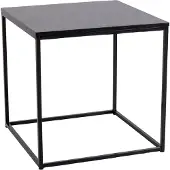 Ebuy24 Viggo Couchtisch Ecktisch schwarz.