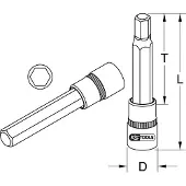 Ks Tools 911.1339, Buchse, 1/2", Metrisch, 1 Kopf/Köpfe, 19 mm, Chrom-Vanadium-Stahl