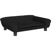 Syfax Hundebett Schwarz 70x48x22 cm Samt