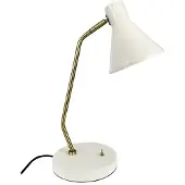 Dyberg Larsen Tischlampe, Tischleuchte, Nachttischlampe, Schreibtischlampe, LED Leselampe, Sleep creme weiß
