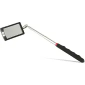 Daytools Beleuchteter Teleskopspiegel TS-6442 LED | Ausziehbar bis 880 mm | Spiegelgröße 64 x 42 mm | 2 Superhelle LEDs | Mit Gelenk für flexible Ausrichtung