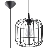 Sollux Hängeleuchte CELTA schwarz 1xE27 15W Stahl 95x23x23cm