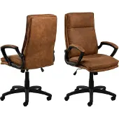Ebuy24 Actona Brad, Gepolsterter Sitz, Gepolsterte Rückenlehne, Braun, Braun, Stoff, Stoff