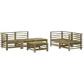 vidaXL 6-tlg. Garten-Lounge-Set Imprägniertes Kiefernholz