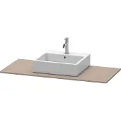 Duravit Konsole XSquare 120x55cm, Basalt matt, mit 1 Ausschnitt