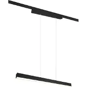 TRIO -Leuchten Pendelleuchte DUOLINE BHT 90x180x5 cm schwarz