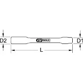 Ks Tools 117.1389, Buchse, 1/2", Metrisch, 1 Kopf/Köpfe, 32 mm, Chrom-Vanadium-Stahl