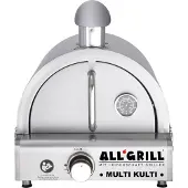 ALL' GRILL Allgrill MULTI-KULTI Set 2 zündgesichert - Gasgrill + Edelstahlpizzahaube mit Kamin
