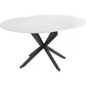 Vicco Esstisch Loyd Weiß/Schwarz 120 x 76.5 cm ausziehbar, Model 51776