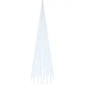 vidaXL LED-Weihnachtsbaum für Fahnenmast Kaltweiß 1134 LEDs 800 cm