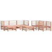 vidaXL 7-tlg. Garten-Lounge-Set Massivholz Douglasie