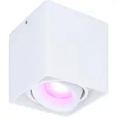 HOFTRONIC™ Aufbaustrahler 5,5W GU10 RGBWW Weiß schwenkbar Wifi Bluetooth