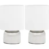 vidaXL Tischlampen 2 Stk. Touch-Sensor Weiß E14