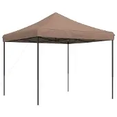 Syfax Partyzelt Faltbar Pop-Up Braun 292x292x315 cm