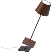 Zafferano Poldina Pro Tischlampe - Aufladbare LED Außenlampe - 38 cm - Kupfer