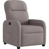 Syfax Relaxsessel Taupe Stoff, manuell verstellbar, gepolstert, 66x88x95 cm (B x T x H)