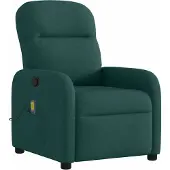 Syfax Massagesessel Dunkelgrün Stoff