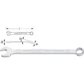 Hazet Ring-Maulschlüssel 600NA-5/16 130mm Chrom-Vanadium-Stahl