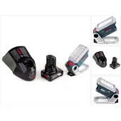 Bosch Akku Lampe GLI 12V-330 DeciLED + 1x 6,0 Ah Akku + Ladegerät