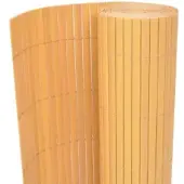 vidaXL Gartenzaun Doppelseitig 90x400 cm Gelb