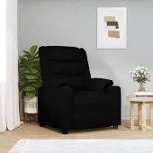 PUEAZU Relaxsessel Elektrisch Schwarz Kunstleder - Fernseh- & Relaxsessel &30839