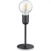 Ideal Lux Moderne Schreibtischlampe Mikrofon Metall Schwarz 1 Licht E27 8W 3000K