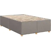 Syfax Bettgestell ohne Matratze Taupe 120x190 cm Stoff