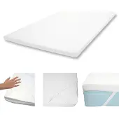 Mendler 6cm Memoryfoam-Matratzentopper MCW-E63, Topper Matratzenauflage Matratzenschoner 140x200cm Viscoschaum