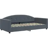 Syfax Tagesbett Dunkelgrau 100x200 cm Samt