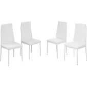 Vicco Esszimmerstuhl Grand Weiß 42.5 x 48 cm 4er Set, Model 51771