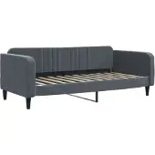 Syfax Tagesbett Dunkelgrau 90x200 cm Samt