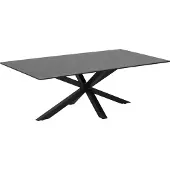 Actona Esstisch Hennie 200x100 Keramik - schwarz