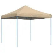 Syfax Partyzelt Faltbar Pop-Up Beige 292x292x315 cm