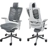 Mendler Bürostuhl MERRYFAIR Adelaide 2b, Schreibtischstuhl Drehstuhl, Hartschale, ergonomisch grau