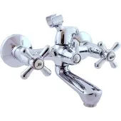RAV MORAVA Wand-Wannenarmatur aus Chrom mit SLEZAK Handbrause Ihre Auswahl: Ohne Handbrause,