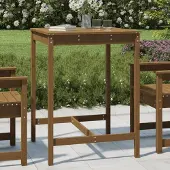 Prolenta Maison Exclusive - Gartentisch Honigbraun 82,5x82,5x110 cm Massivholz Kiefer
