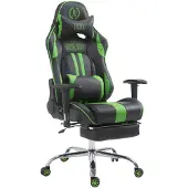 CLP Racing Gaming Bürostuhl Limit V2 Kunstleder höhenverstellbar und drehbar schwarz/grün
