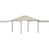 Syfax Pavillon mit Doppelt Erweiterten Dächern 3x3x2,75 cm 180 g/m²