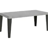 Itamoby Ausziehtisch 200/460x90 cm Flammenbeton Beine in Anthrazit
