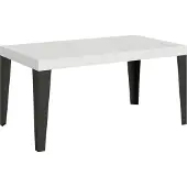 Itamoby Ausziehtisch 160/244x80 cm Flammenweiß Esche anthrazit Beine