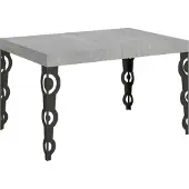 Itamoby Ausziehbarer Tisch 90 x 120/224 cm, Gestell Karamay Cement Anthrazit