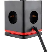 Olympia Steckdosenwürfel IOIO SW 1000, schwarz