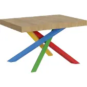 Itamoby Ausziehtisch 140/400x90 cm Volantis Natur Eiche mehrfarbig Beine 4/B