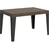 Itamoby - Ausziehtisch 120/380x90 cm Flame Nussbaum Tischbeine Anthrazit