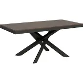 Itamoby Ausziehbarer Tisch 90x180/284 cm Volantis Evolution Walnuss-Anthrazit-Gestell