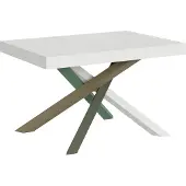 Itamoby Ausziehtisch 140/400x90 cm Volantis Esche weiß mehrfarbig Beine 4/A