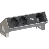 Bachmann DESK2 2x Schutzkontakt 1x ABD GST18 Inox
